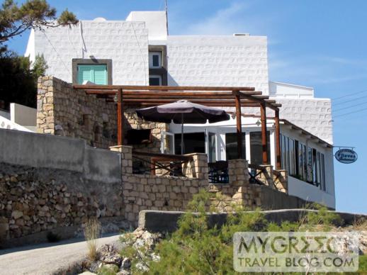 Flisvos taverna at Grikos Bay on Patmos