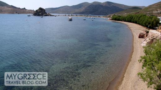 Grikos beach and bay