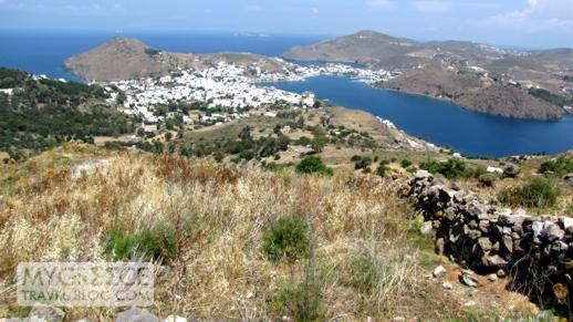 Skala port and village on Patmos