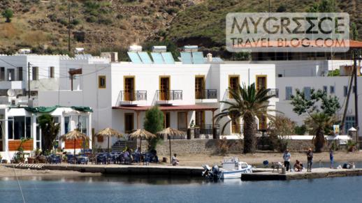 Oasis taverna at Grikos bay on Patmos