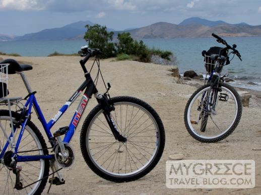 The bicycles we rented to explore Kos
