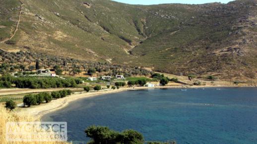 Stayrou beach and bay on Patmos
