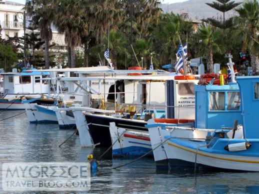 fishing boats in Kos Town harbour