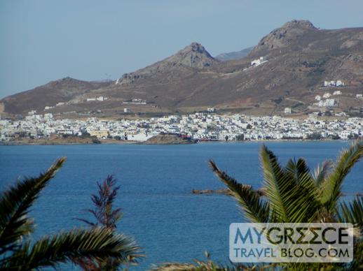 Naxos Beach Hotel II view of Naxos Town