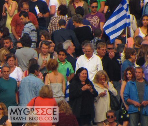 Athens Syntagma Square protesters