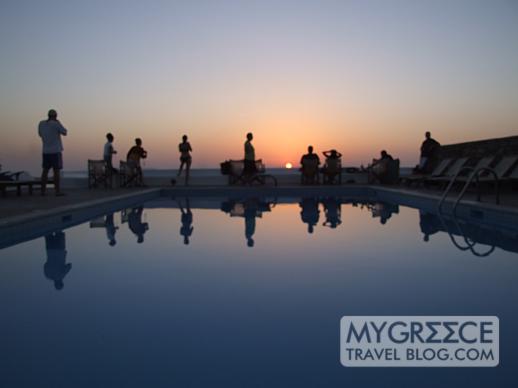 Hotel Tagoo Mykonos sunset view