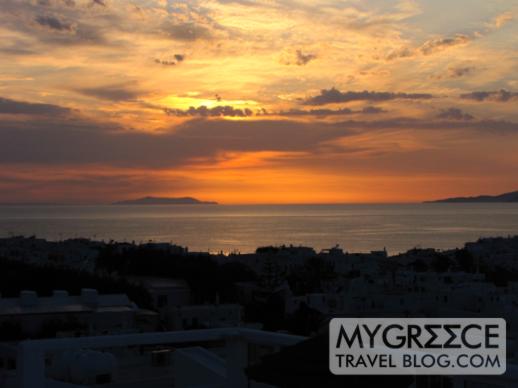 Rochari Hotel Mykonos sunset view