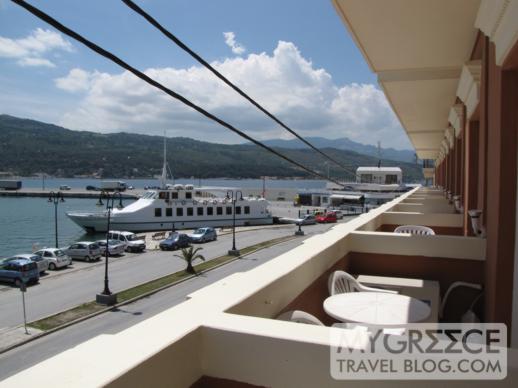Samos Hotel balcony view