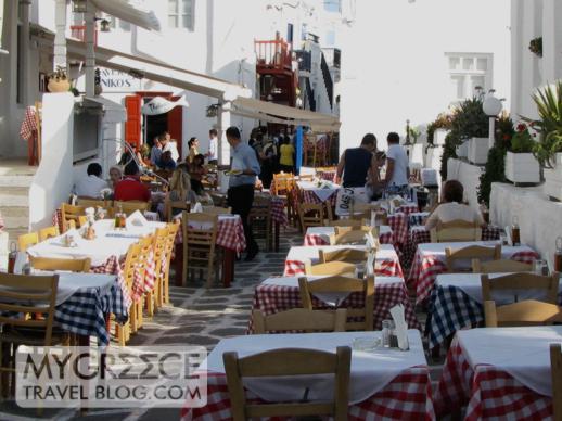 Nikos Taverna in Mykonos Town 