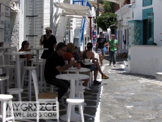 snack bar in Mykonos Town