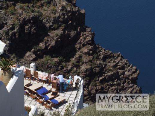 Pegasus Suites Santorini swimming pool terrace