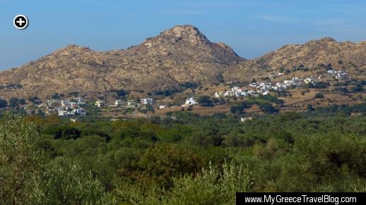 Tsikalario and Himmaros. two of the scenic mountain villages on Naxos