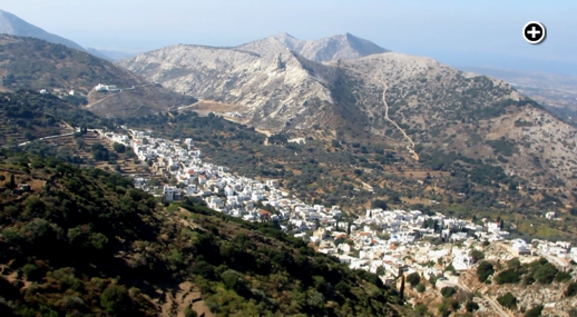 Filoti village on Naxos