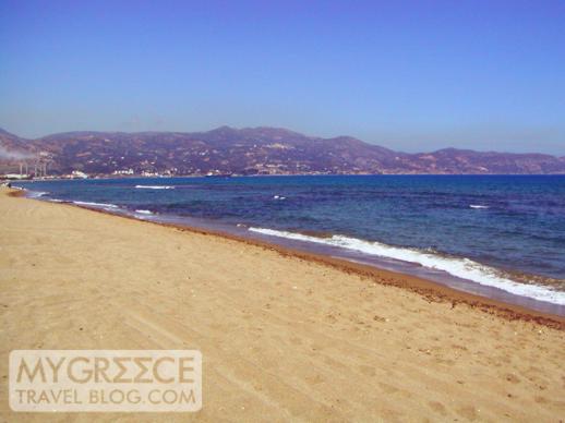 the beach at Ammoudara Crete