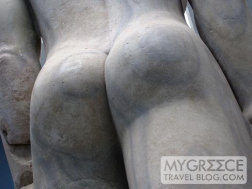 the butt of the Colossal Kouros