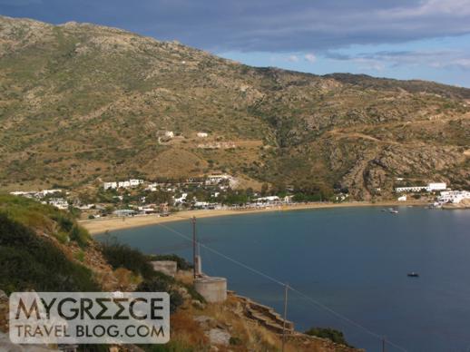 Hotel Hermes view of Mylopotas beach