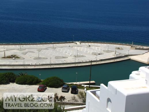 Mykonos Town waterfront marina