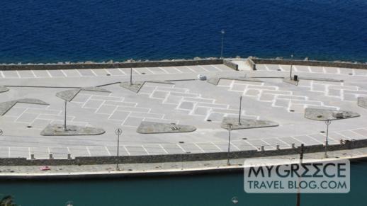Mykonos Town waterfront marina 