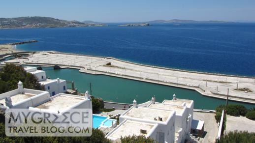 Mykonos Town waterfront marina