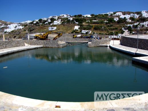 Mykonos Town waterfront marina 