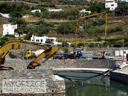 Mykonos Town waterfront marina 