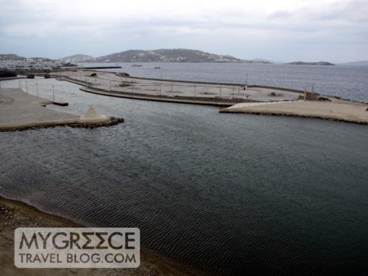 Mykonos Town waterfront marina 