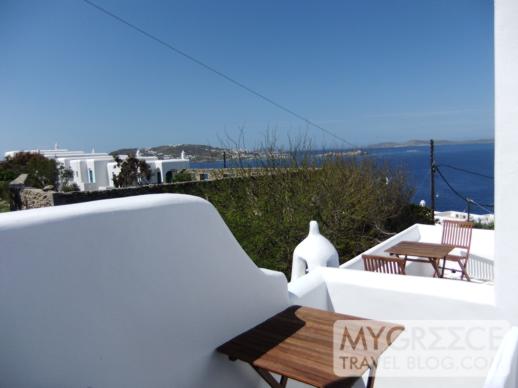 Room 19 terrace at Hotel Tagoo Mykonos