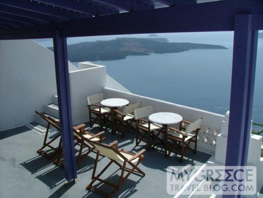 Grotto Villas hotel room terrace view