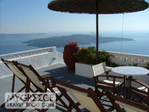 Grotto Villas hotel room terrace view