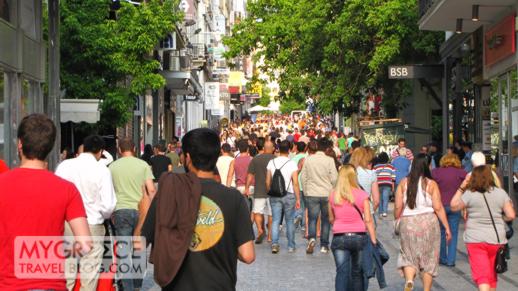 Ermou Street in Athens