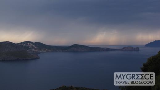 west coast of the Gulf of Milos