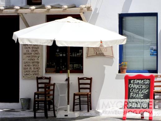 Mandarini cafe + dessert shop in Mykonos Town