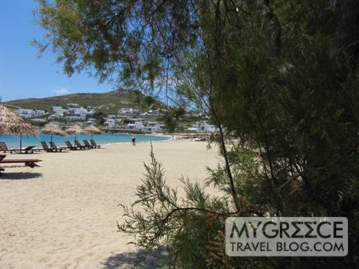 Ornos beach on Mykonos 