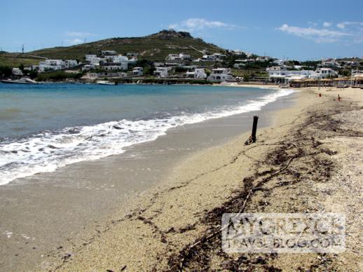 Ornos beach on Mykonos