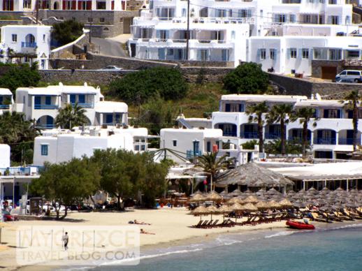 Ornos beach on Mykonos