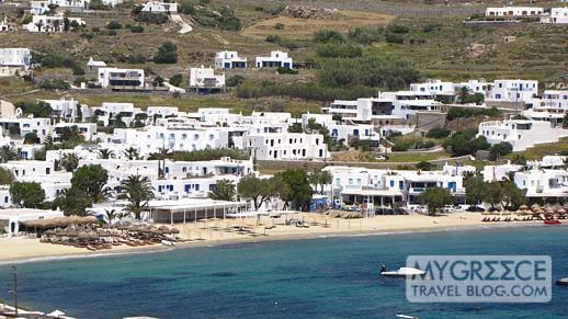 Ornos beach on Mykonos