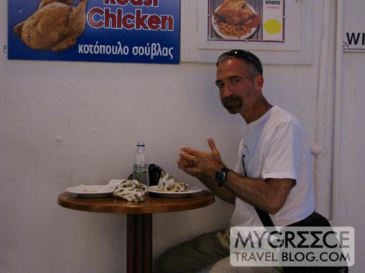 Jimmi's souvlaki place in Mykonos Town