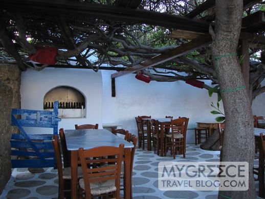 Kikis taverna at Agios Sostis beach Mykonos