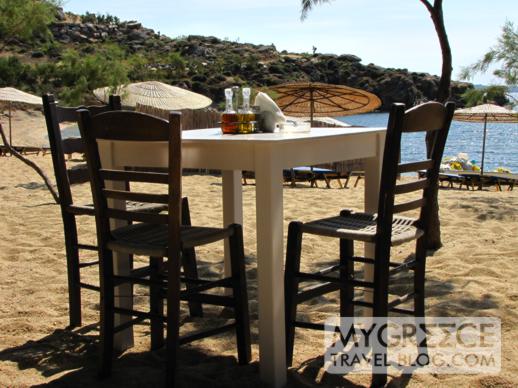 Nicolas taverna at Agia Anna beach