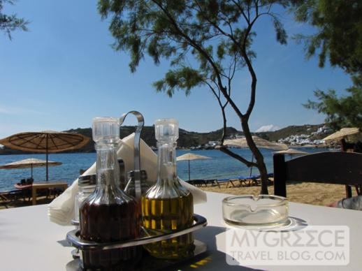 Nicolas taverna at Agia Anna beach on Mykonos 