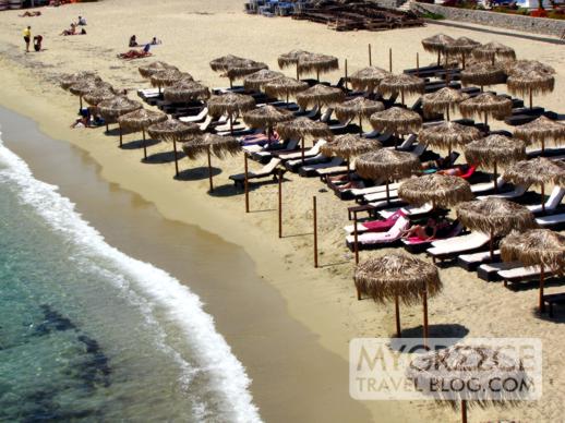 Platis Gialos beach Mykonos 