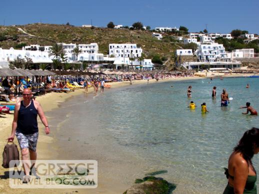 Platis Gialos beach Mykonos