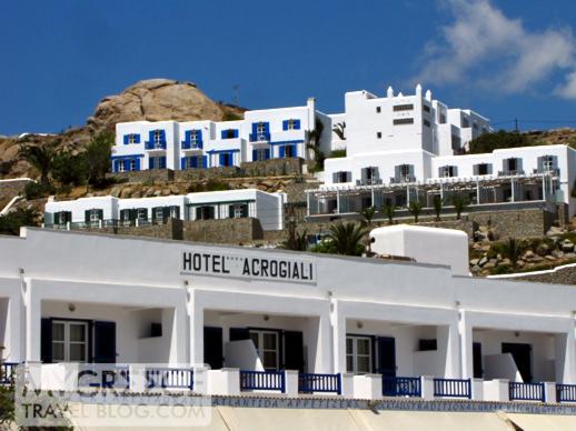 Hotel Acrogiali and Myconian Ambassador Hotel at Platis Gialos