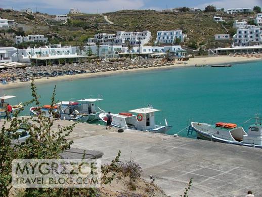 Platis Gialos beach Mykonos