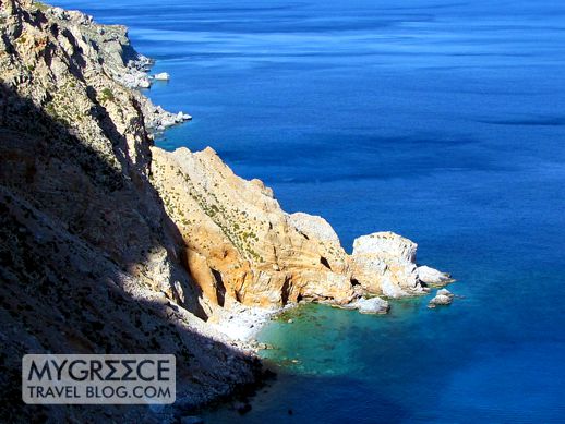 east coast of Amorgos island