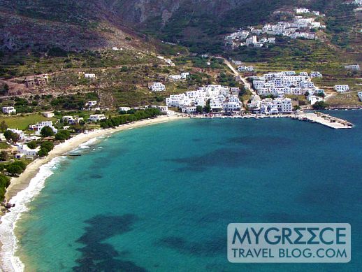 Egali beach and bay on Amorgos