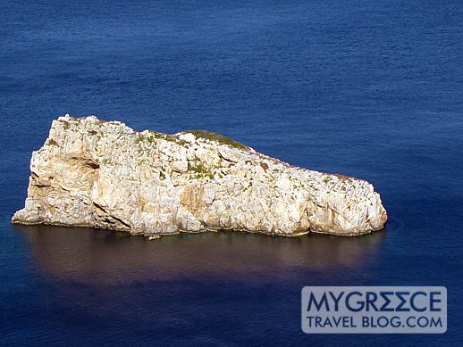 Megalo Viokastro island off the east coast of Amorgos