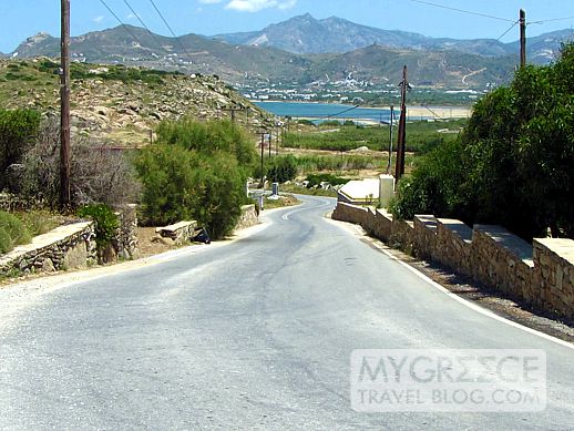 Road in the Stelida area of Naxos