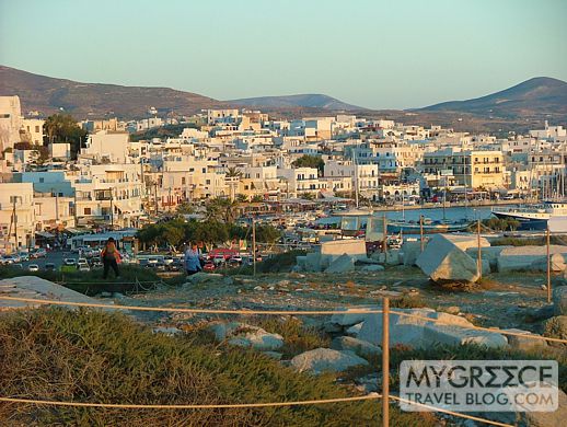 Naxos Town harbour 