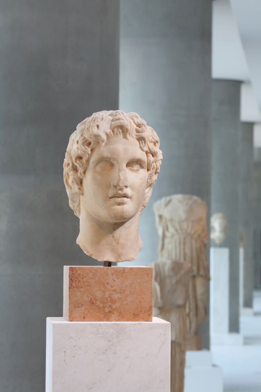 A Roman copy of a bust of Alexander the Great  in the Acropolis Museum